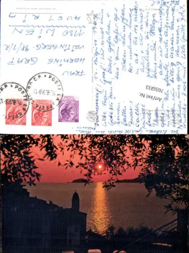 765933 Lerici La Spazia Liguria Sonnenuntergang am Meer Italy