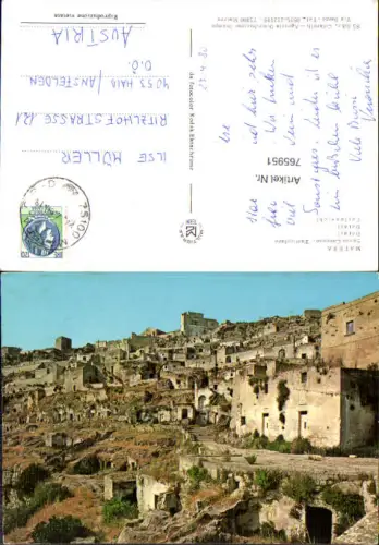765951 Matera Sassi Caveoso Provinz Matera Italy