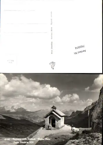 765974 Passo Pordoi Madonna delle Dolomiti Regina Pacis Provinz Trient Italy