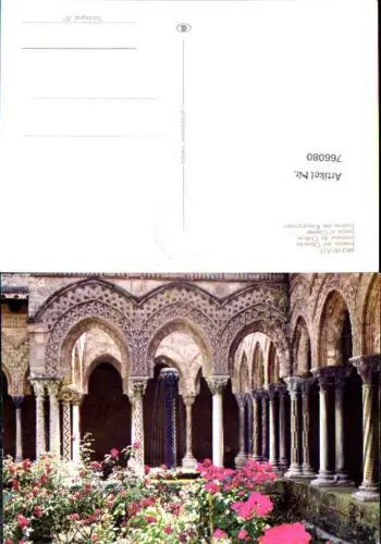 766080 Monreale Inneres des Kreuzganges Metropolitan City of Palermo Italy