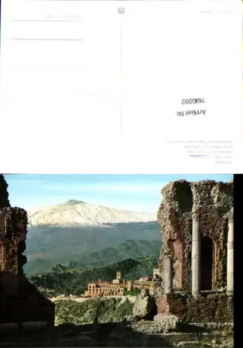 766092 Taormina Griechisches Theater und Ätna Messina Italy