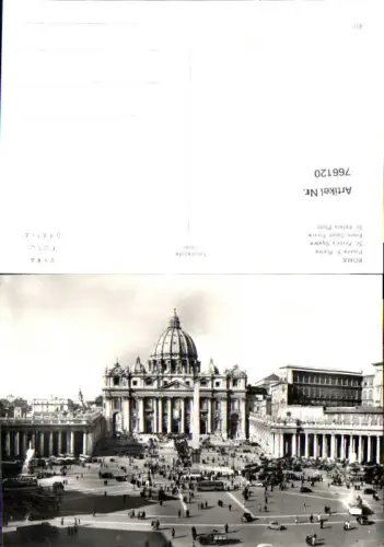 766120 Rom Petersplatz Rom Italy Vatikan
