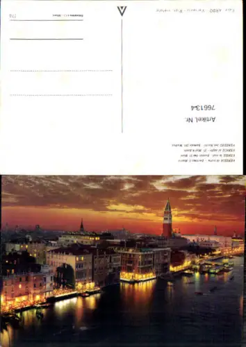766134 Venedig bei Nacht, Bassin St. Markus Venedig Italy