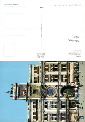 766202 Venezia Torre dell'orologio Venedig Italy