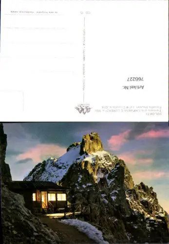 766227 Cortina d'Ampezzo Monte Cristallo Capanna G. Lorenzi Provinz Belluno Italy
