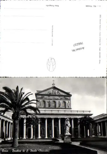 766237 Roma Basilica di S. Paolo (Facciata) Rom Italy