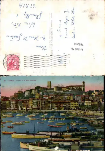 766266 Cannes, Le Port et le Mont Chevalier Alpes-Maritimes France