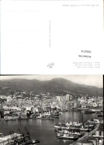 766274 Genua Panorama und Hafen Genova Italy