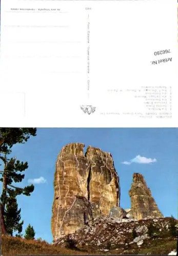 766280 Cortina d'Ampezzo Cinque Torri Kletterrouten Klettern Belluno Italy
