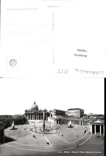 766284 Roma Piazza S. Pietro, Basilica Vaticano Vatikan Rom Italy