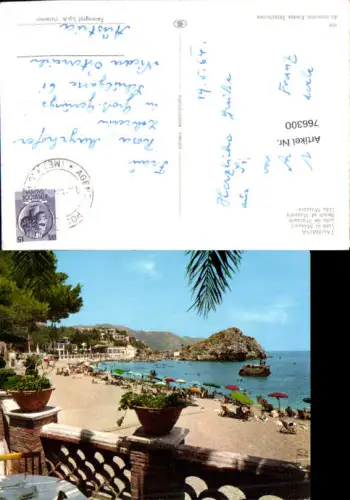 766300 Taormina Lido di Mazzarò Metropolitanstadt Messina Italy