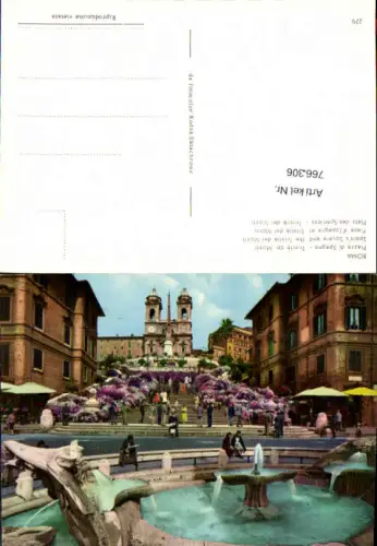 766306 Rom Piazza di Spagna Trinità dei Monti Rom Italy