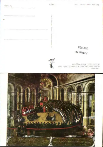 766328 Trento Quadro del Concilio di Trento Prov. Trient Italy