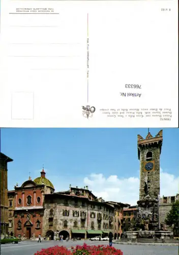 766333 Trento Piazza Duomo con Casa Rella e Torre Civica Provinz Trient Italy