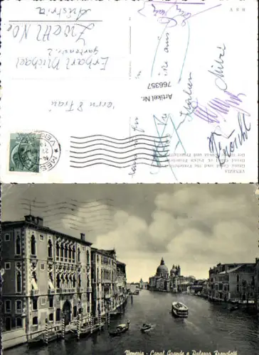 766357 Venezia Canal Grande e Palazzo Franchetti Venedig Italy