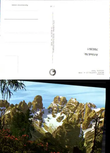766361 Monte Cristallo, Cortina d'Ampezzo Provinz Belluno Italy
