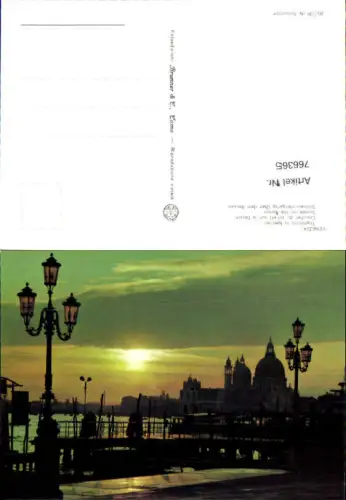 766365 Venezia Tramonto in bacino Venedig Italy