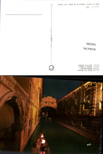 766366 Venedig Seufzerbrücke Venedig Italy
