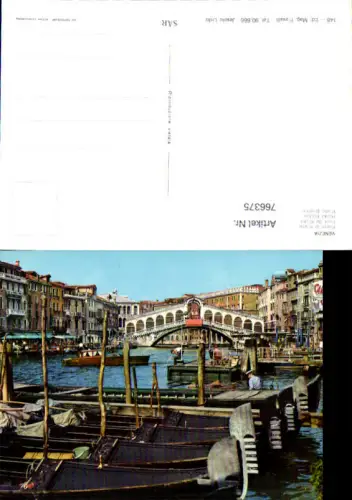766375 Venedig Rialtobrücke Venedig Italy
