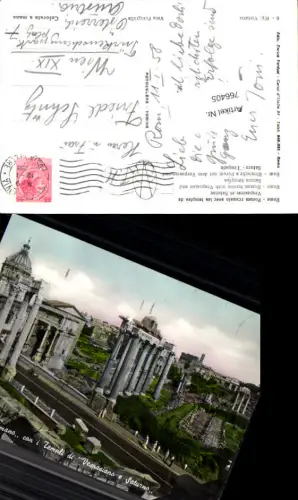 766405 Rom Forum Romanum mit dem Tempel des Vespasian und Saturn Rom Italy