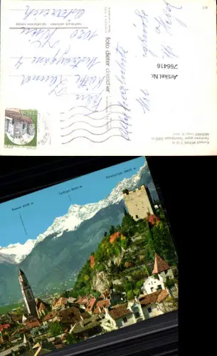 766416 Meran Panorama gegen Texelgruppe Bezirksgemeinschaft Burggrafenamt Italy