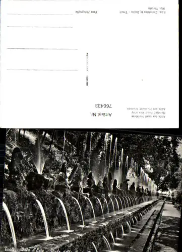 766433 Tivoli, Villa d'Este, Allee der hundert Brunnen Rom Italy