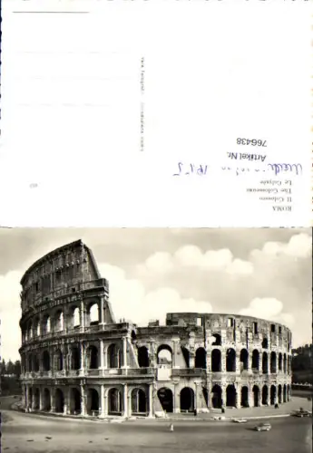 766438 Roma Il Colosseo Rom Italy