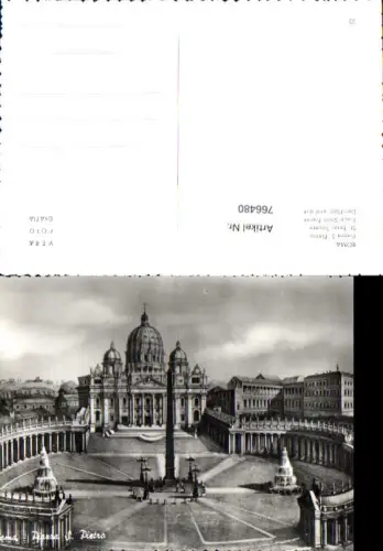 766480 Rom Piazza S. Pietro Rom Hauptstadt Italy Vatikan