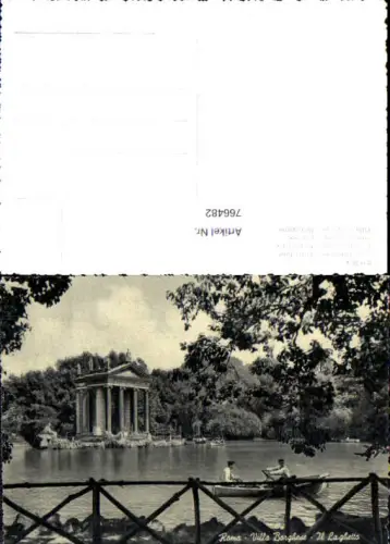 766482 Rom Villa Borghese Il Laghetto Rom Italy