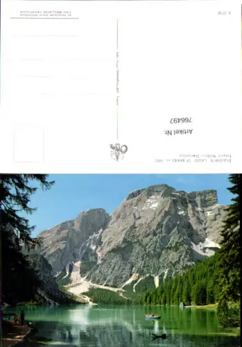 766497 Lago di Braies Pragser Wildsee Dolomiten Provinz Südtirol Italy