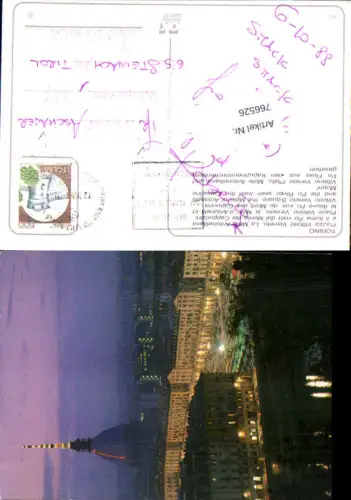 766526 Torino Piazza Vittorio Veneto, Mole Antonelliana und Po Fluss Metropolitan City of Turin Italy
