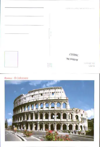 766557 Roma - Il Colosseo Rom Italy