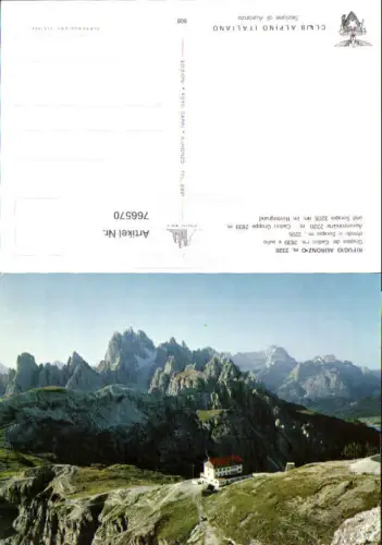 766570 Rifugio Auronzo Auronzo di Cadore Cadini Gruppe Sorapis Belluno Italy