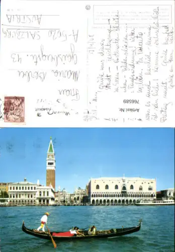 766589 Venedig Dogenpalast und Markusplatz Venedig Italy