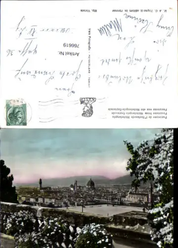 766619 Florenz Panorama von der Michelangelo-Esplanade Florenz Italy
