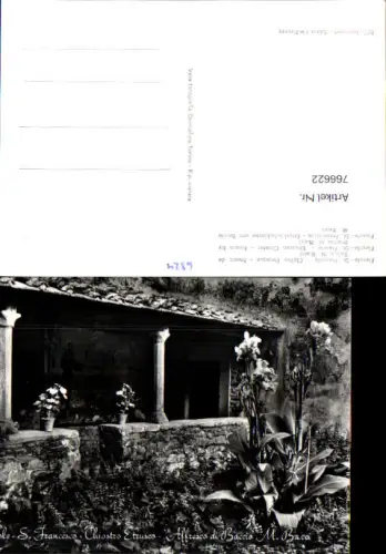 766622 Fiesole S. Francesco Chiostro Etrusco Affresco di Baccio M. Bacci Florenz Italy