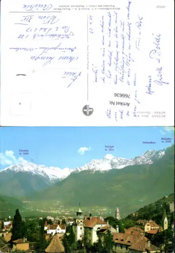 766636 Meran Obermais mit Zielspitze und Tschigat Bezirksgemeinschaft Burggrafenamt Italy
