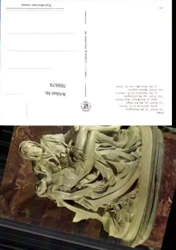 766679 Rom "La Pietà" di Michelangelo nella Basilica di S. Pietro Rom Hauptstadt Italy