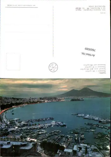 766689 Napoli, Panorama e Mergellina Neapel Italy