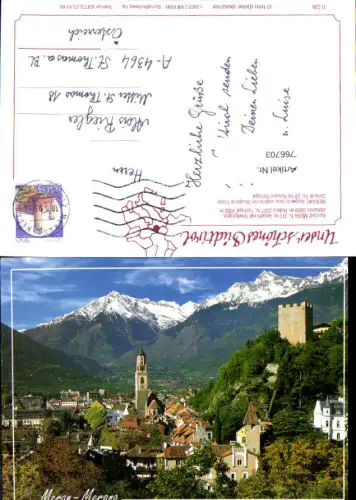 766703 Meran Ansicht mit Texelgruppe Provinz Bozen - Südtirol Italy