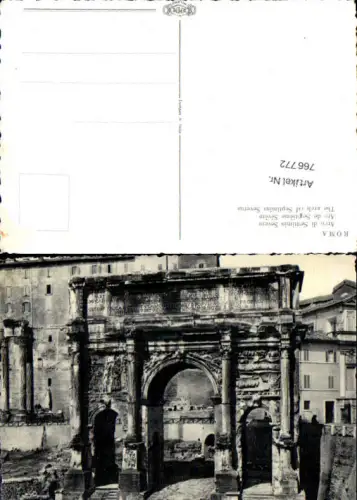 766772 Rom Arco di Settimio Severo Rom Hauptstadt Italy