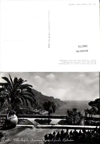 766775 Ravello Villa Rufolo, Panorama dal piccolo Belvedere Salerno Italy