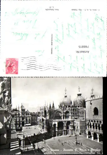 766815 Venezia Piazzetta S. Marco e Basilica Venedig Italy