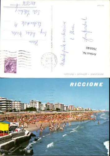 766840 Riccione Alberghi e Spiaggia Provinz Rimini Italy