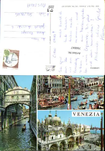 766847 Venezia Venedig Seufzerbrücke Markusdom Venedig Italy