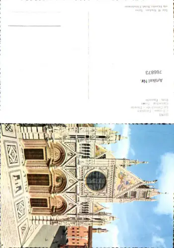 766873 Siena Il Duomo - Facciata Provinz Siena Italy