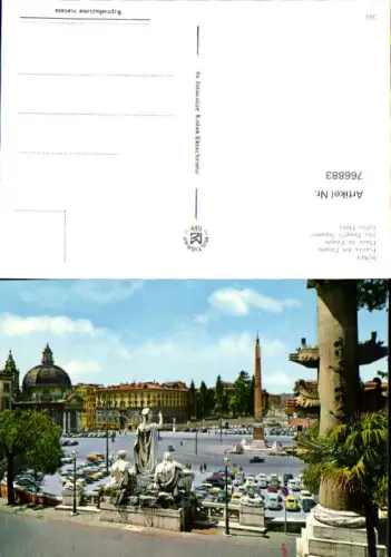 766883 Roma Piazza del Popolo Metropolitan City of Rome Capital Italy