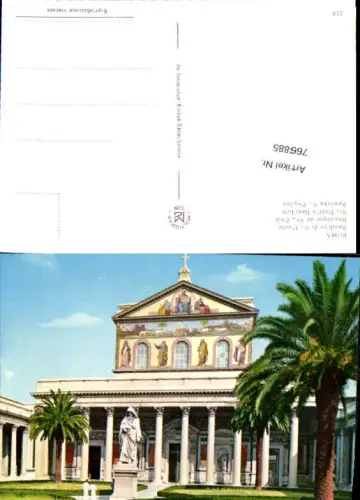 766885 Roma Basilica di S. Paolo Città metropolitana di Roma Capitale Italy