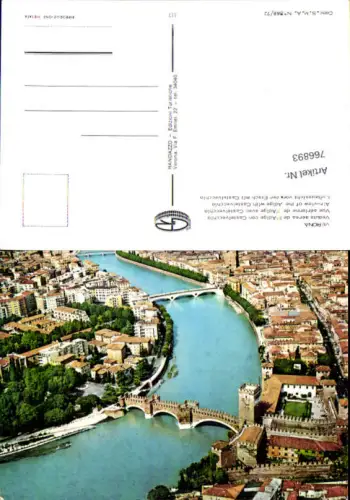 766893 Verona l'Adige con Castelvecchio Provinz Verona Italy