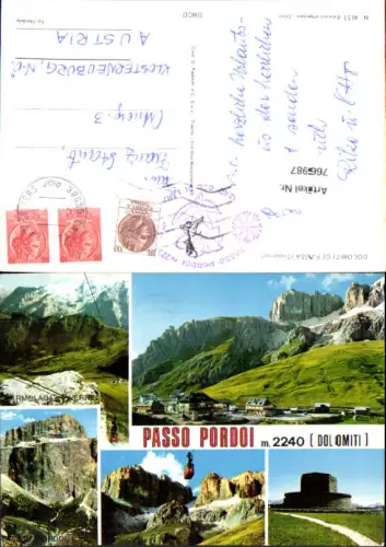 766987 Passo Pordoi Dolomiti di Fassa Canazei Wolgenstein Trentino Trient Italy